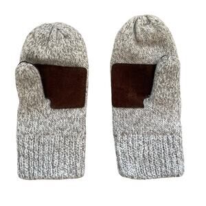 Vintage Berkshire Fashions Wool Mittens, Fleece Lined, Faux Suede, Unisex, OS